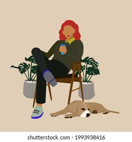 Relaxing vector,Internet communication graphic vector