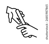 Relay Baton doodle icon eps 10 file