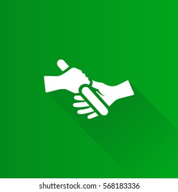 Icono de ejecución de retransmisión en el estilo de color de la interfaz de usuario de Metro. Deportista deportivo