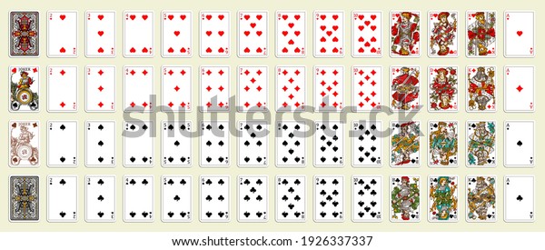 Versión 1885 Juego De Póquer Con Cartas Aisladas Cartas De Juego Clásicas Cartas De Juego 6877