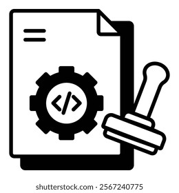 Release Approval Icon Element For Design