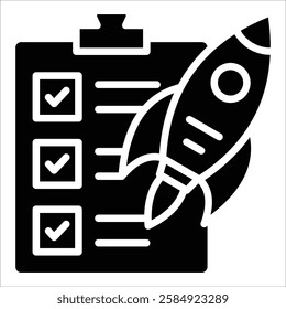 Release Checklist Icon Element For Design