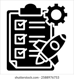 Release Checklist Icon Element For Design