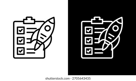 Lista de verificación de Autorización con diseño de conjunto de iconos