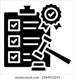 Release Compliance Icon Element For Design