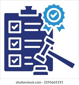 Release Compliance Icon Element For Design
