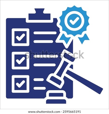 Release Compliance Icon Element For Design