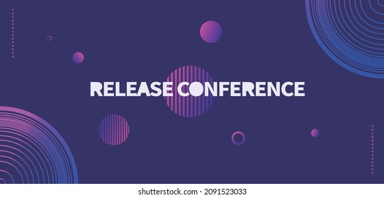 Release conference and Exhibition background design