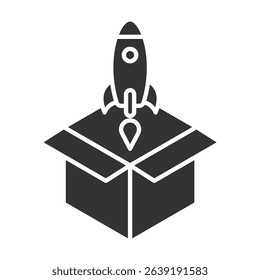 Release Glyph Icon Element For Design