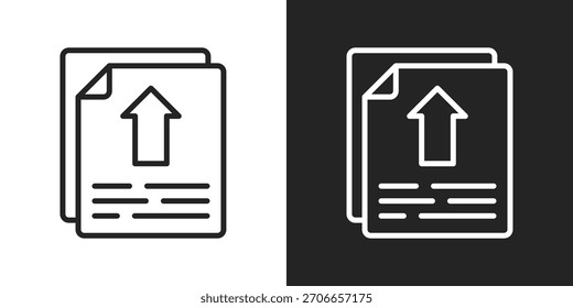 Icono De Autorización En Estilo De Línea En Blanco Y Negro