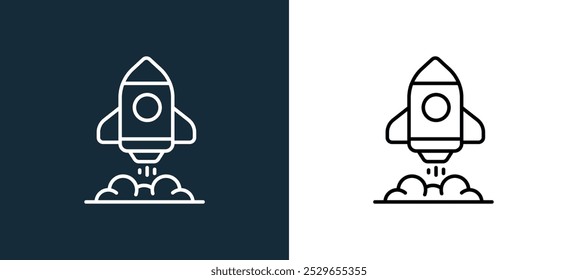 release icon isolated on white and black colors. release outline linear vector icon from life skills collection for mobile apps, web and ui.