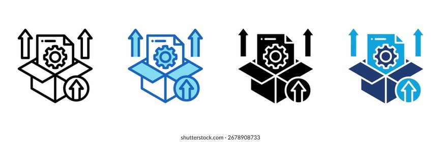 Release icon Multi Style Vector Illustration