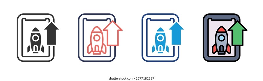 Release Icon Set Multiple Style Collection