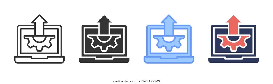 Conjunto de iconos de Autorización Colección de estilo múltiple