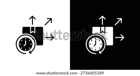 Release icon sheet black and white