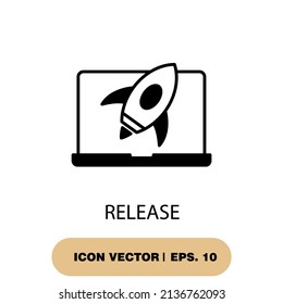 release icons  symbol vector elements for infographic web