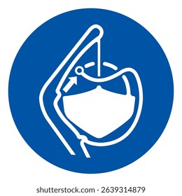 Release lifeboat gripes in launch sequence Symbol Sign, Vector Illustration, Isolated On White Background Label. EPS10