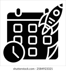 Release Schedule Icon Element For Design