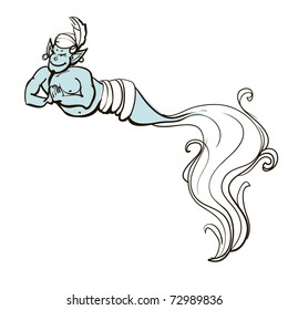 The released Gin. A children's sketch.