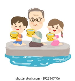 Releasing Fish is one of the Buddhist activities