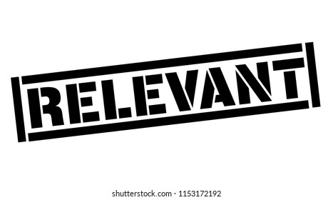 Relevant typographic stamp