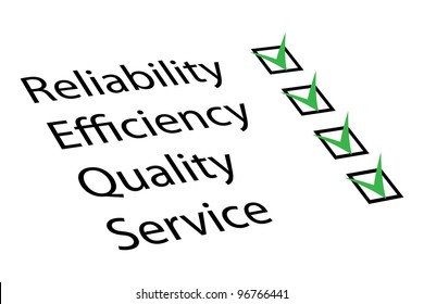 Reliability, Efficiency, Quality, Service