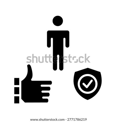 Reliability Glyph Style Icon Design