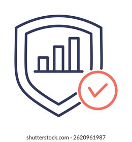Elemento de ícone de confiabilidade para design
