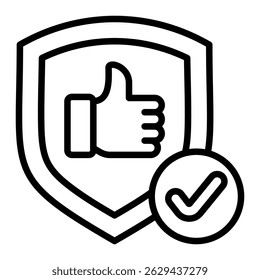 Reliability Icon Element For Design