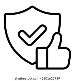 Reliability Icon Element For Design