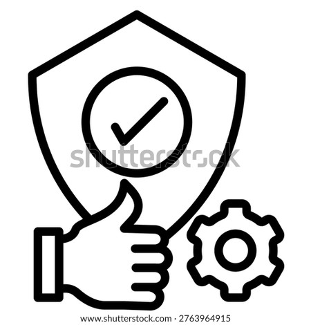Reliability Icon Element For Design