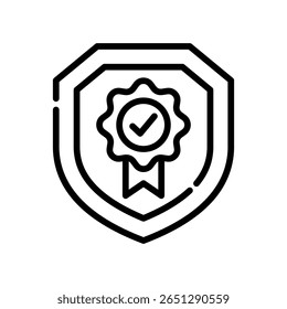 Reliability Icon Line Vector Illustration