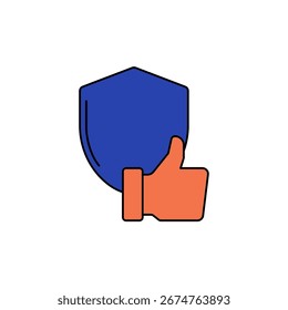 reliability icon outline editable stroke line drawing eps