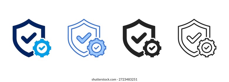 Reliability Icon Set Different Style Collection.