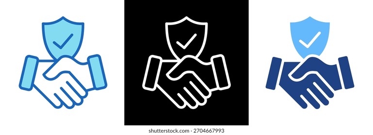 Icono de confiabilidad tripplestyle Ilustración vectorial