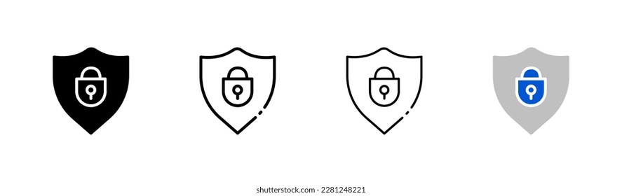 Reliability. Line icon, black, reliability icons set. Vector icon.