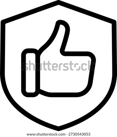 reliability line icon illustration vector