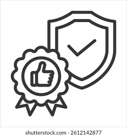 Reliability Management Icon Vector Illustration Outline
