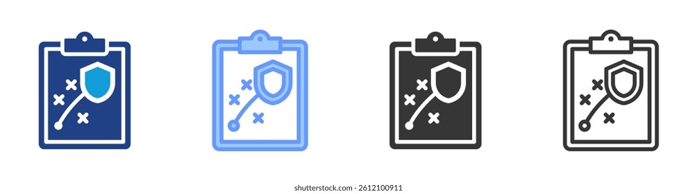 Reliability Planning icon set multiple style collection