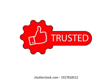 Icono de confiabilidad y protección. Ilustración vectorial.