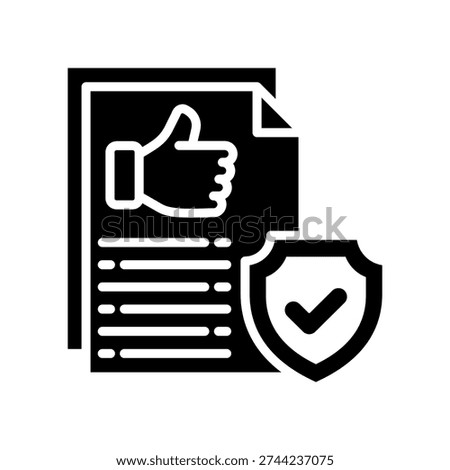 Reliability Report Icon Glyph Vector Illustration