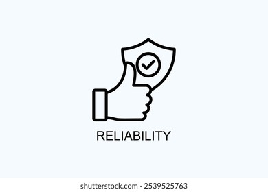 Reliability Vector Or Logo Sign Symbol Illustration