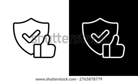 Reliability White Icon Set Design
