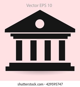 reliable bank vector illustration