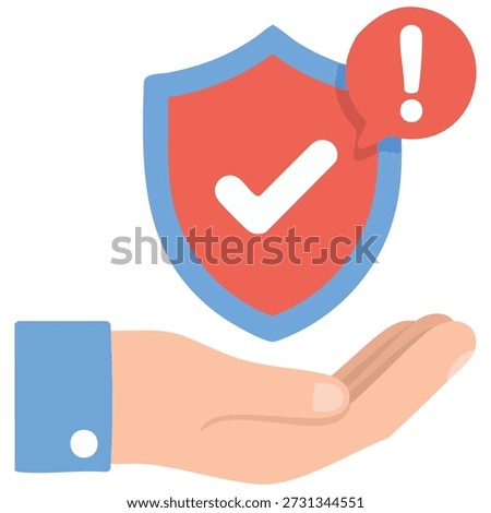Reliable dependability concept design isolated vector illustration on white background
