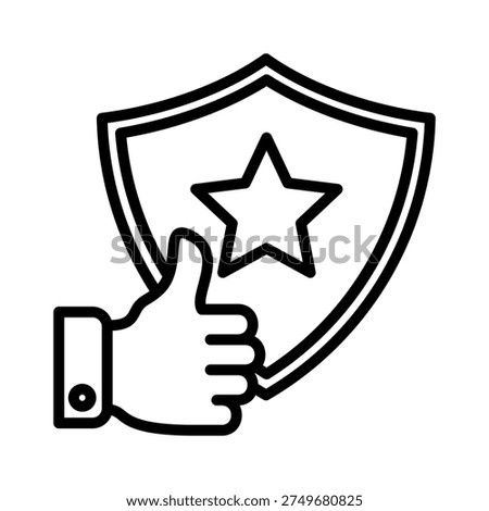 Reliable Icon Outline Style Design