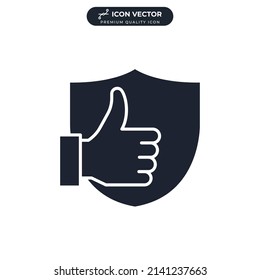 reliable icon symbol template for graphic and web design collection logo vector illustration