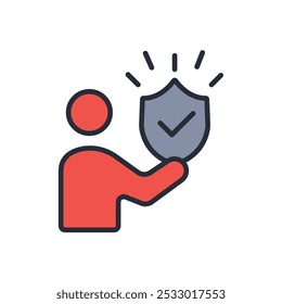 reliable icon. vector.Editable stroke.linear style sign for use web design,logo.Symbol illustration.