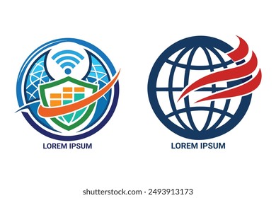 Reliable internet logo. Versatile vector for ISPs. Build trust and customer loyalty.