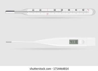 Reliable mercury and modern electronic medical thermometers. 